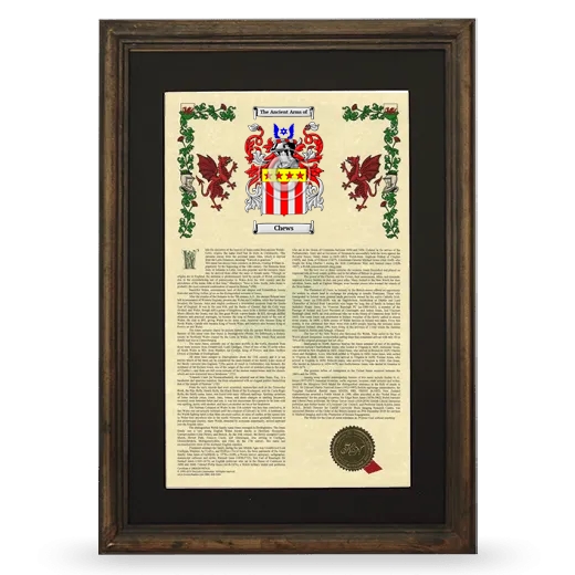 Chews Deluxe Armorial Framed - Brown