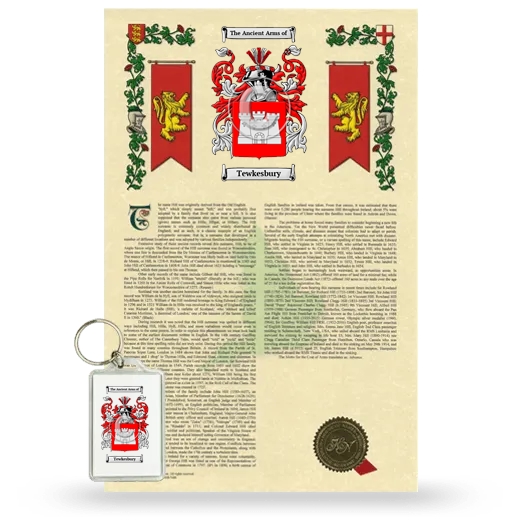 Tewkesbury Armorial History and Keychain Package