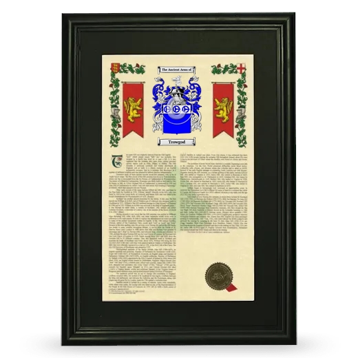 Trowgod Deluxe Armorial Framed - Black