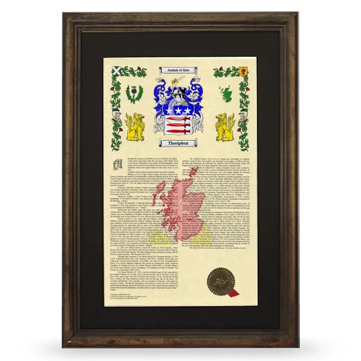 Threiplent Deluxe Armorial Framed - Brown