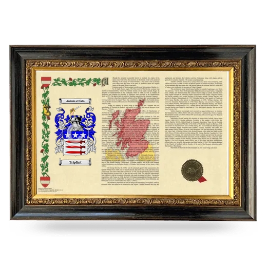 Triplint Armorial Landscape Framed - Heirloom