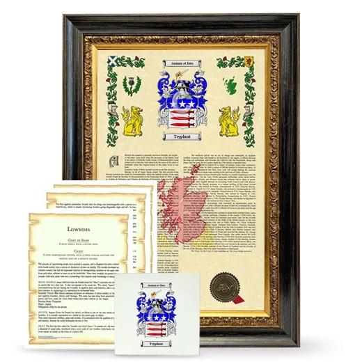 Tryplant Framed Armorial, Symbolism and Large Tile - Heirloom