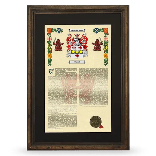 Threet Deluxe Armorial Framed - Brown