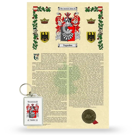 Tegarden Armorial History and Keychain Package