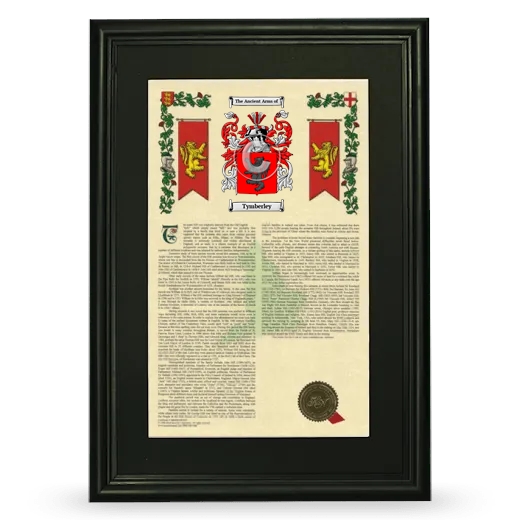 Tymberley Deluxe Armorial Framed - Black