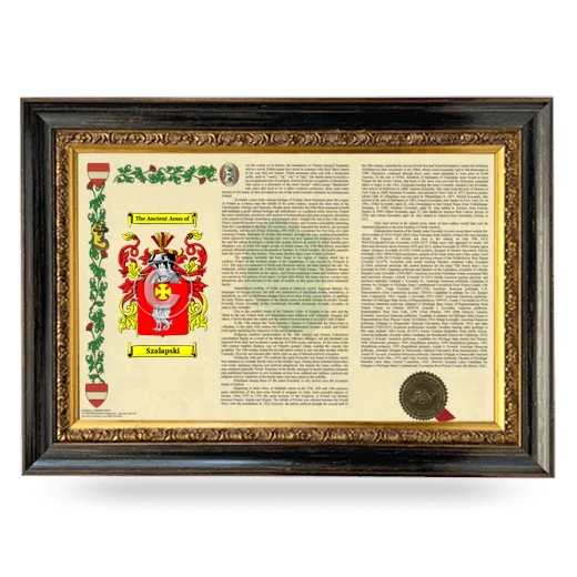 Szalapski Armorial Landscape Framed - Heirloom