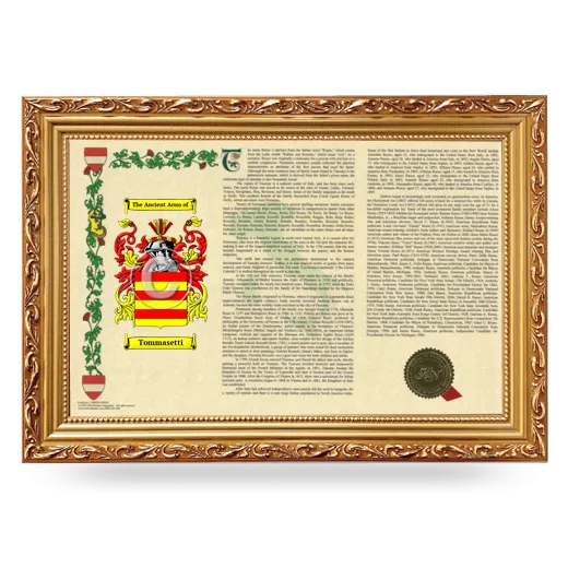 Tommasetti Armorial Landscape Framed - Gold