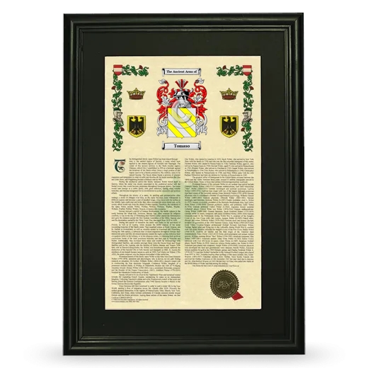 Tomaso Deluxe Armorial Framed - Black