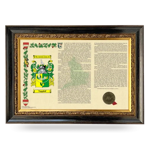 Toppleif Armorial Landscape Framed - Heirloom