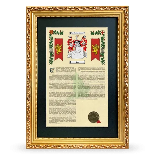 Top Deluxe Armorial Framed - Gold