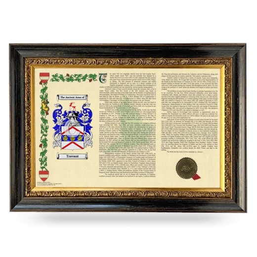 Travant Armorial Landscape Framed - Heirloom