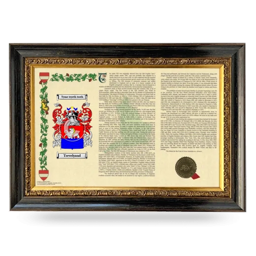 Trevelyand Armorial Landscape Framed - Heirloom