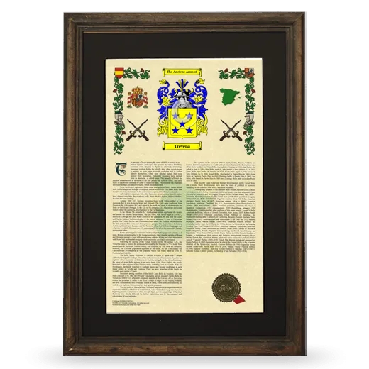 Trevena Deluxe Armorial Framed - Brown