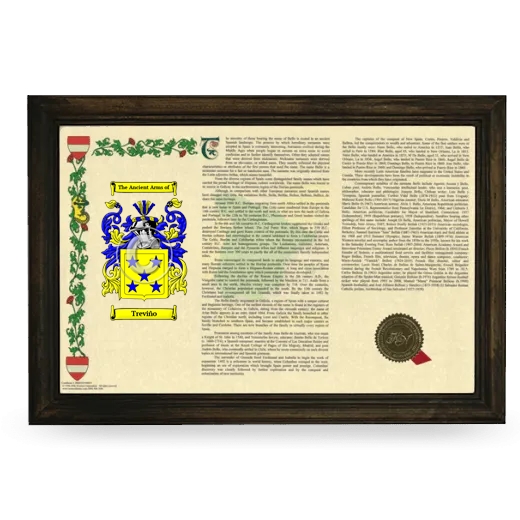 Treviño Armorial Landscape Framed - Brown