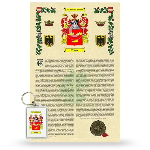 Trippe Armorial History and Keychain Package