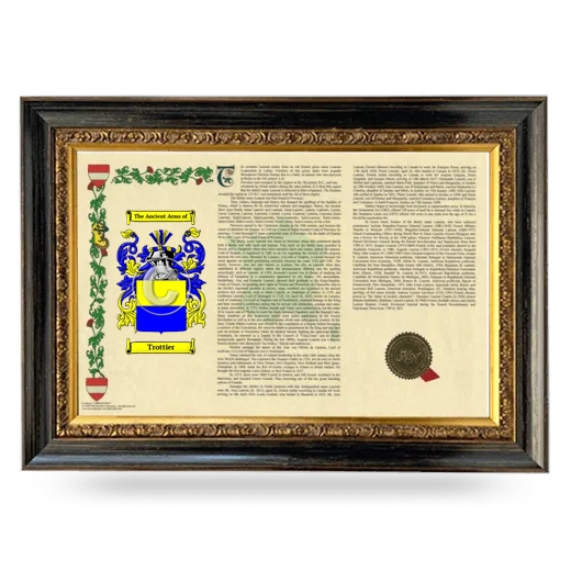 Trottier Armorial Landscape Framed - Heirloom