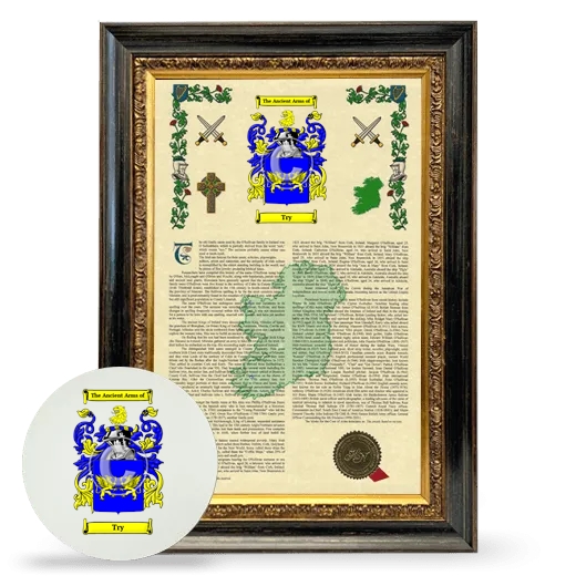 Try Framed Armorial History and Mouse Pad - Heirloom