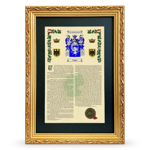 Troyer Deluxe Armorial Framed - Gold