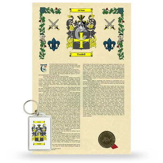 Trudell Armorial History and Keychain Package