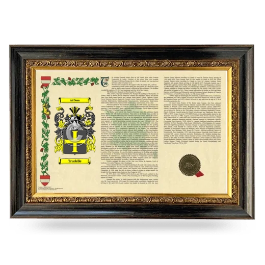 Trudelle Armorial Landscape Framed - Heirloom