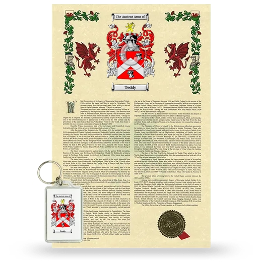 Teddy Armorial History and Keychain Package
