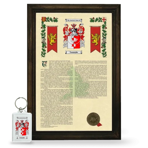 Toonnyke Framed Armorial History and Keychain - Brown