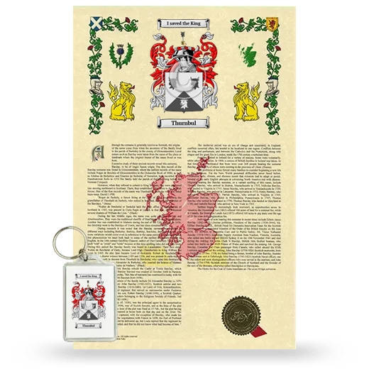 Thurnbul Armorial History and Keychain Package