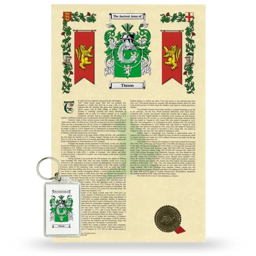 Tiuson Armorial History and Keychain Package