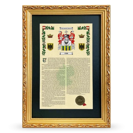 Uhlik Deluxe Armorial Framed - Gold