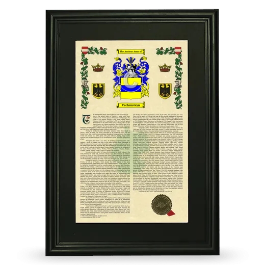 Vachensteyn Deluxe Armorial Framed - Black