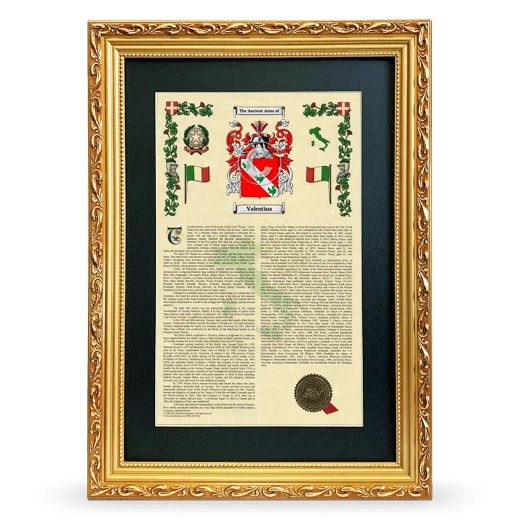 Valentina Deluxe Armorial Framed - Gold