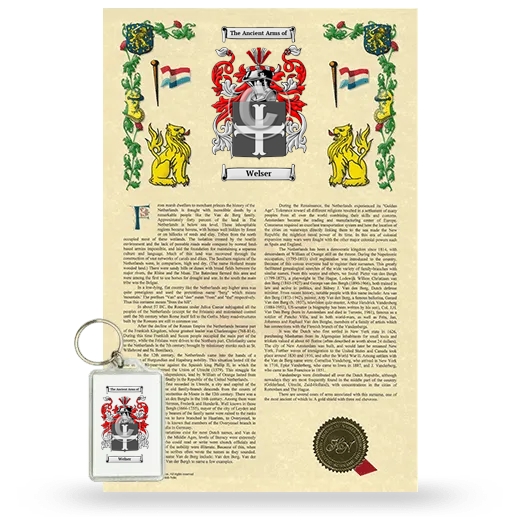 Welser Armorial History and Keychain Package