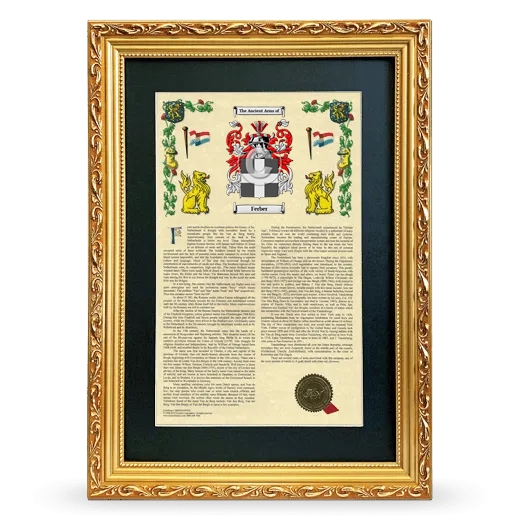 Ferber Deluxe Armorial Framed - Gold