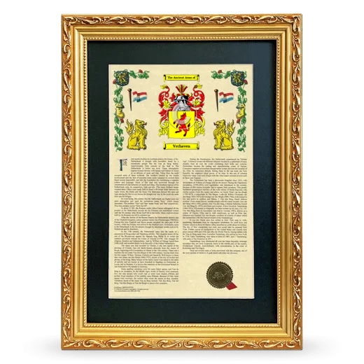 Verhaven Deluxe Armorial Framed - Gold