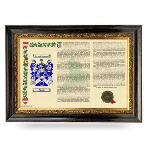 Vivish Armorial Landscape Framed - Heirloom