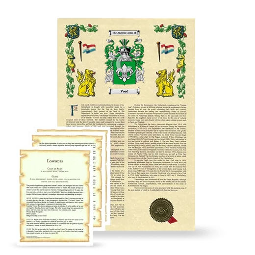 Voed Armorial History and Symbolism package