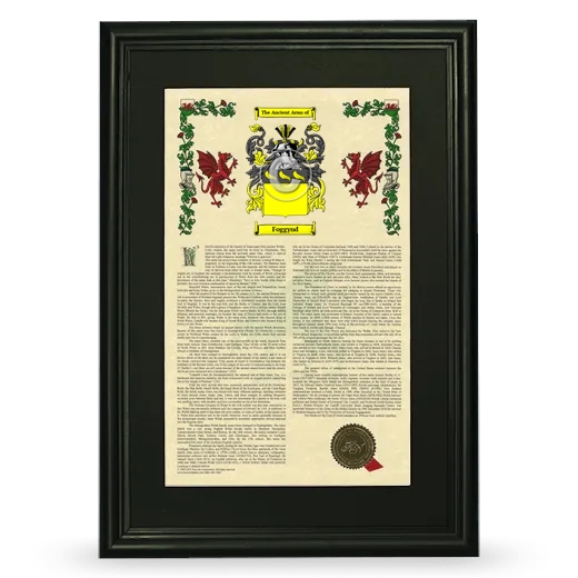 Foggynd Deluxe Armorial Framed - Black