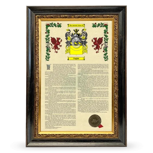 Fogint Armorial History Framed - Heirloom