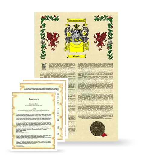 Woggin Armorial History and Symbolism package