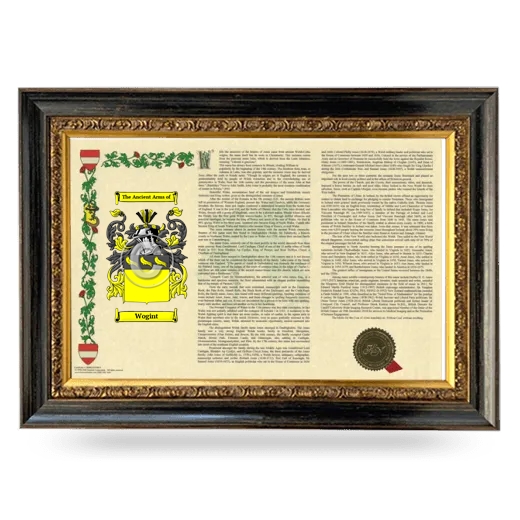 Wogint Armorial Landscape Framed - Heirloom