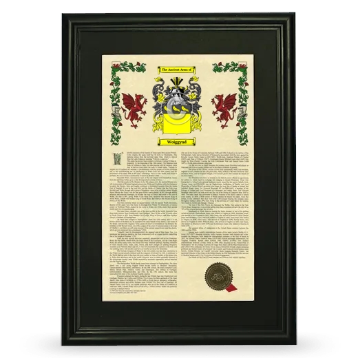 Woiggynd Deluxe Armorial Framed - Black