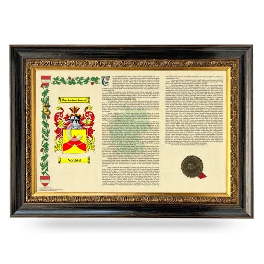 Vorcktel Armorial Landscape Framed - Heirloom