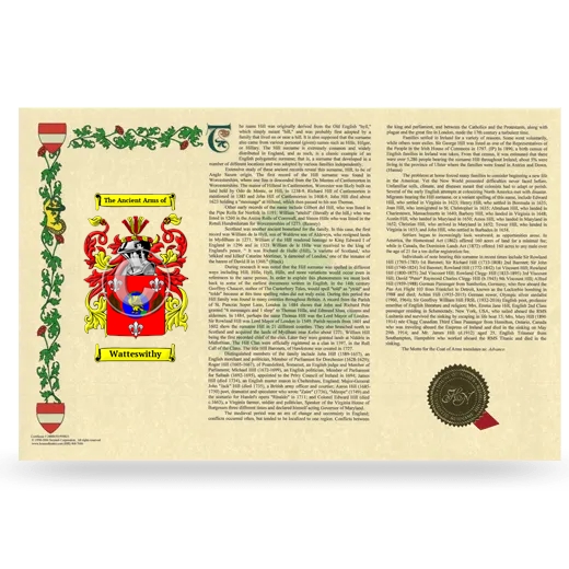 Watteswithy Armorial History Landscape Style