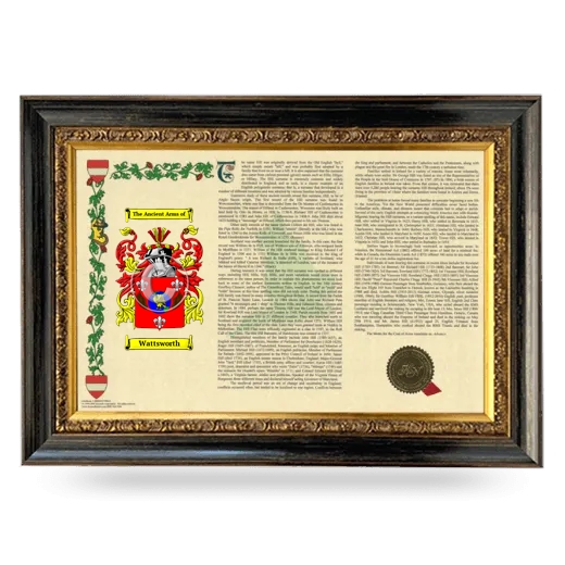 Wattsworth Armorial Landscape Framed - Heirloom