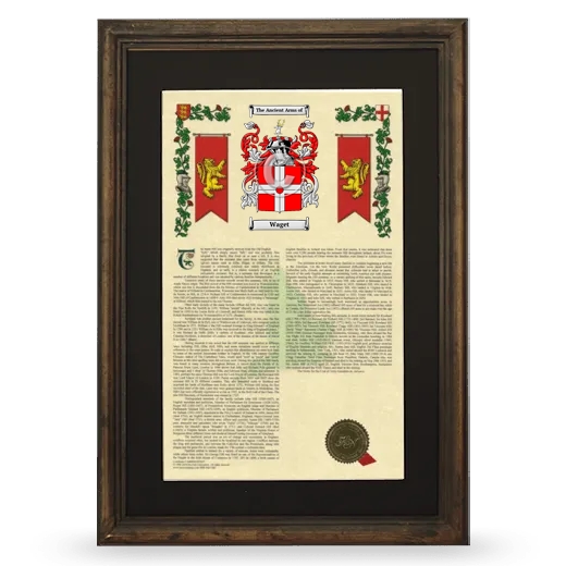 Waget Deluxe Armorial Framed - Brown