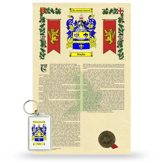 Wayles Armorial History and Keychain Package