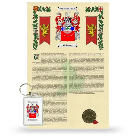 Wulsmley Armorial History and Keychain Package