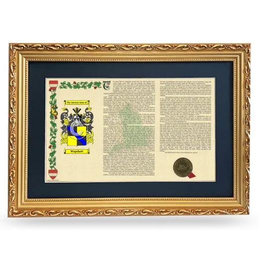 Wapshott Deluxe Armorial Landscape Framed - Gold