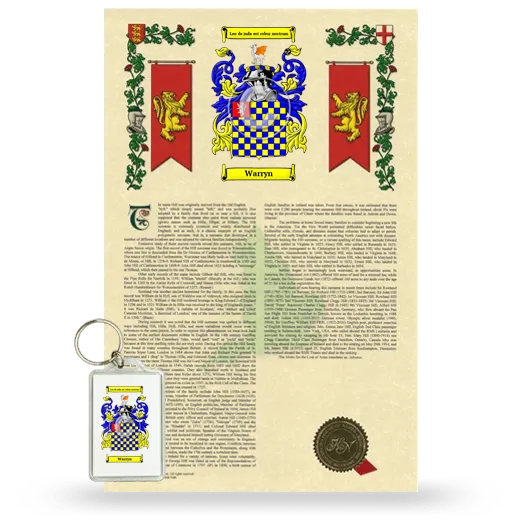 Warryn Armorial History and Keychain Package