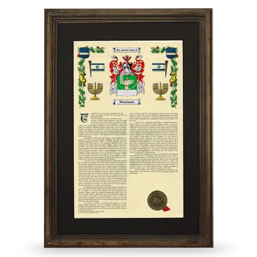 Waserman Deluxe Armorial Framed - Brown